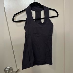 Lululemon Mesh Back Panel Tank Black Size 4